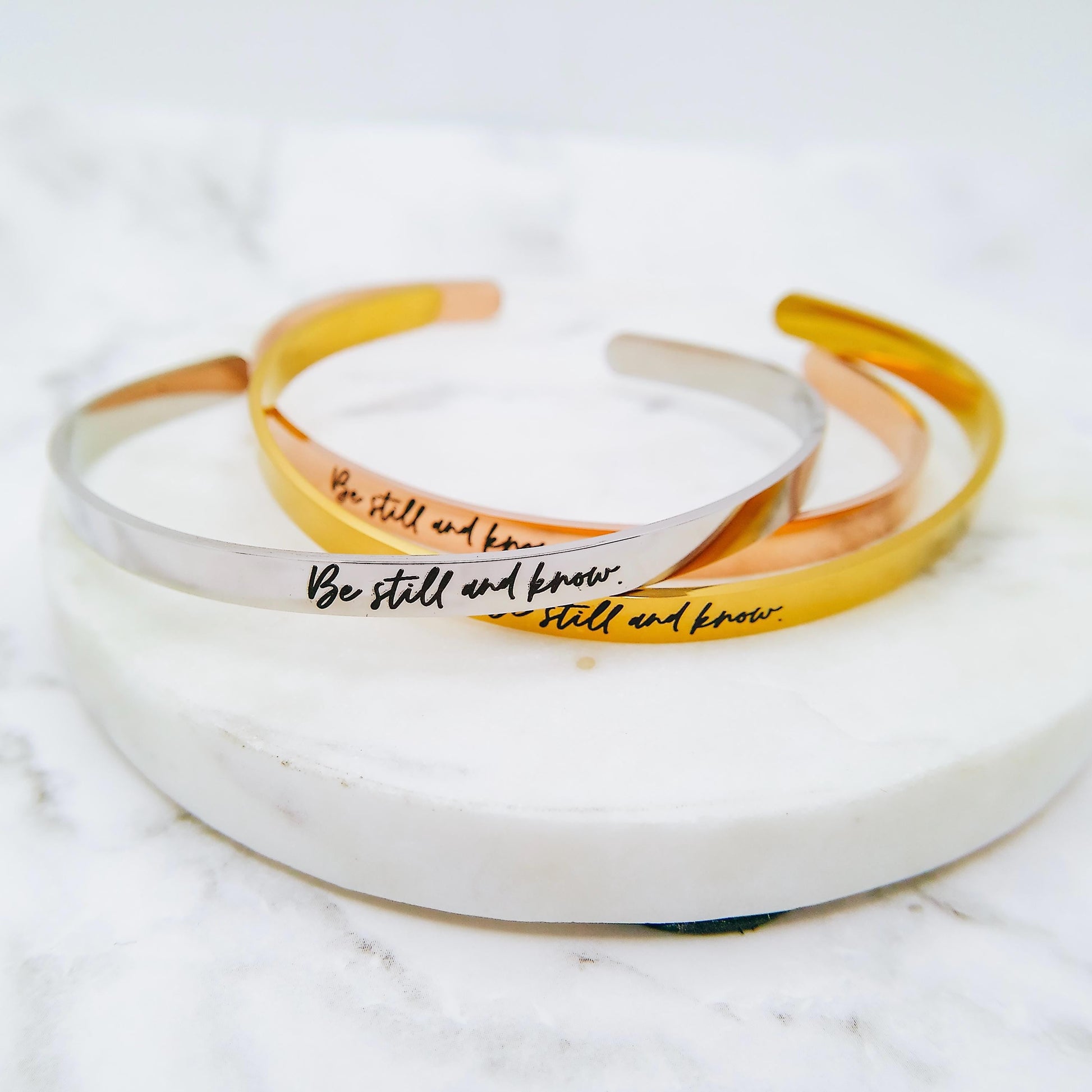 BE STILL AND KNOW CUFF - Avy + Tay