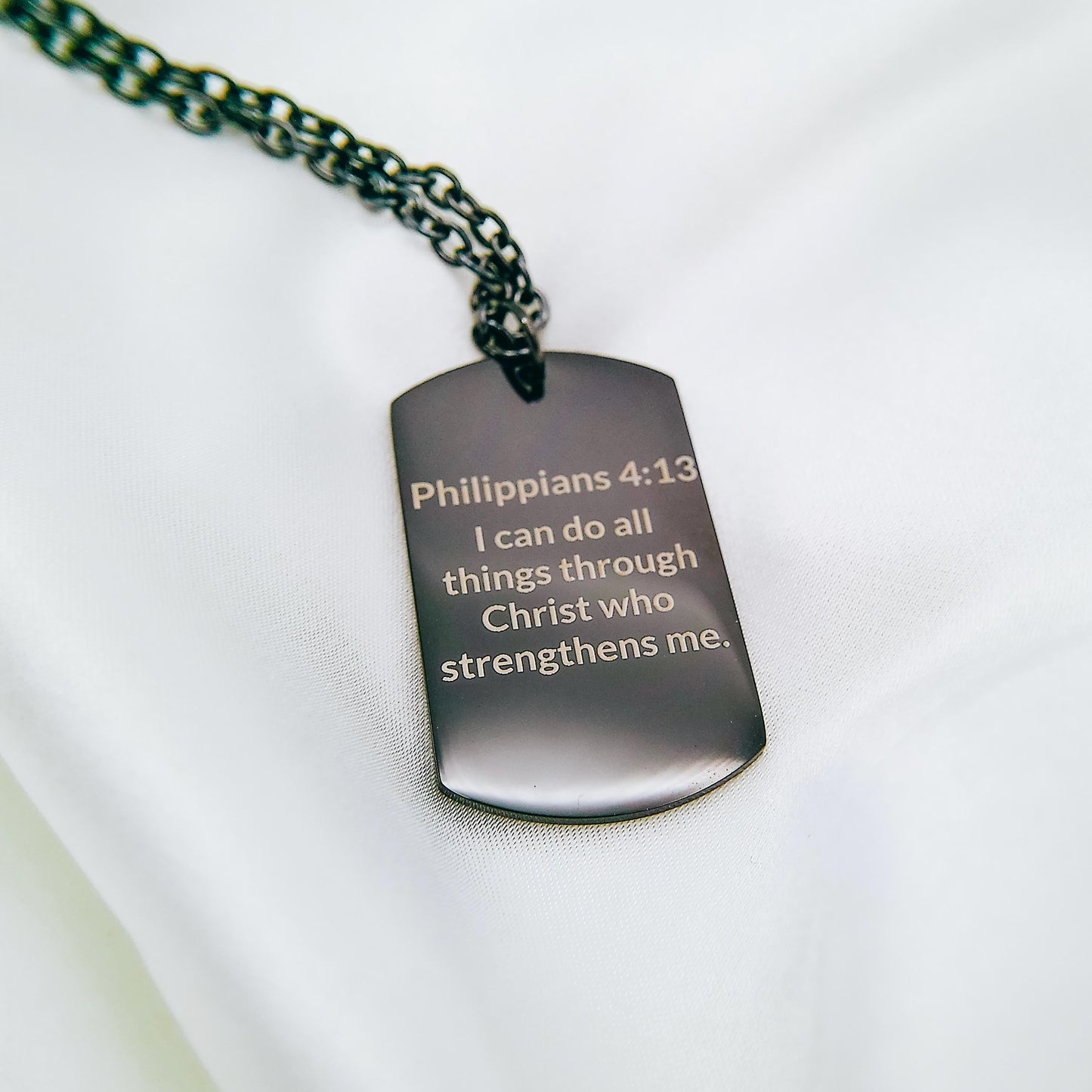 BIBLE VERSE MEN'S NECKLACE - Avy + Tay