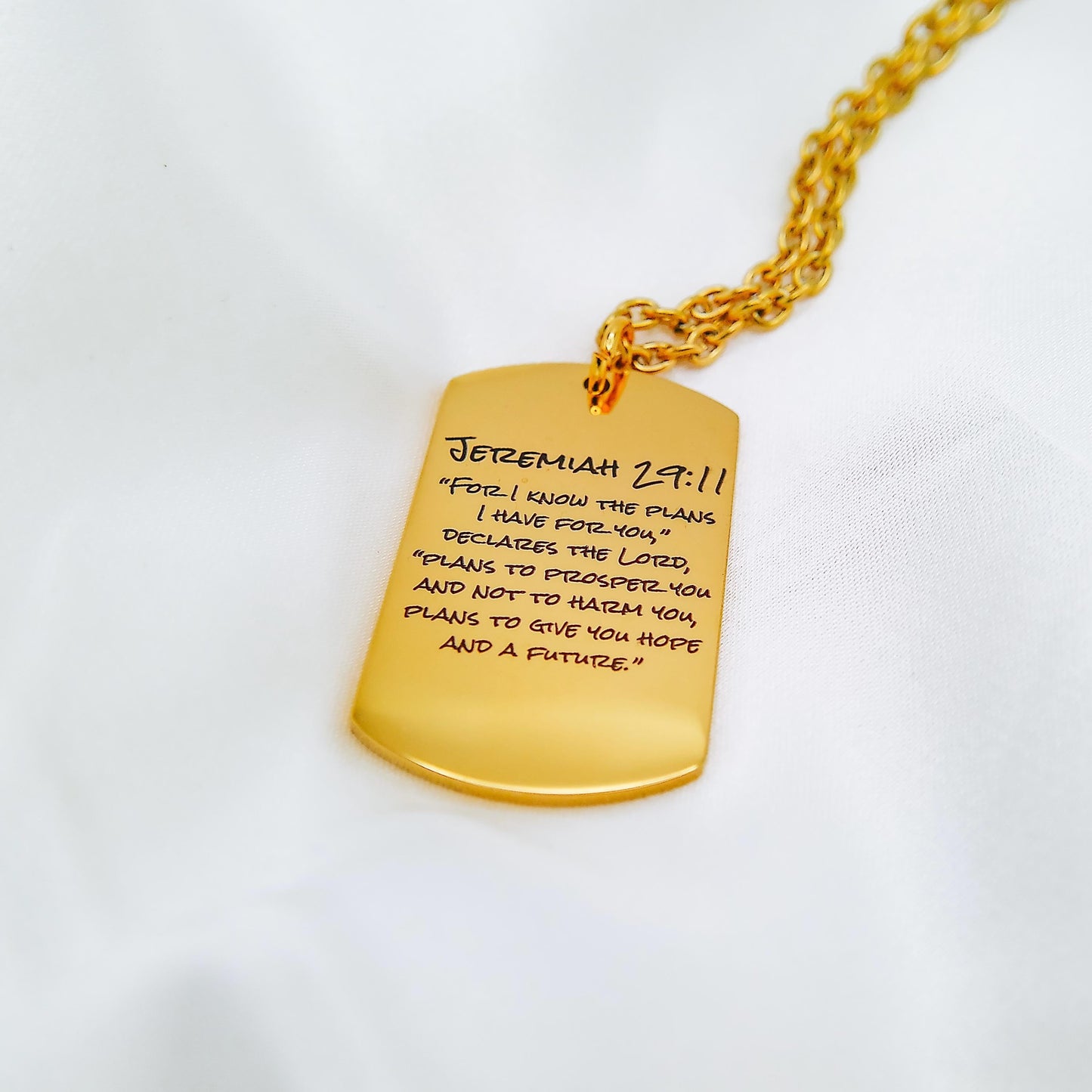 BIBLE VERSE MEN'S NECKLACE - Avy + Tay