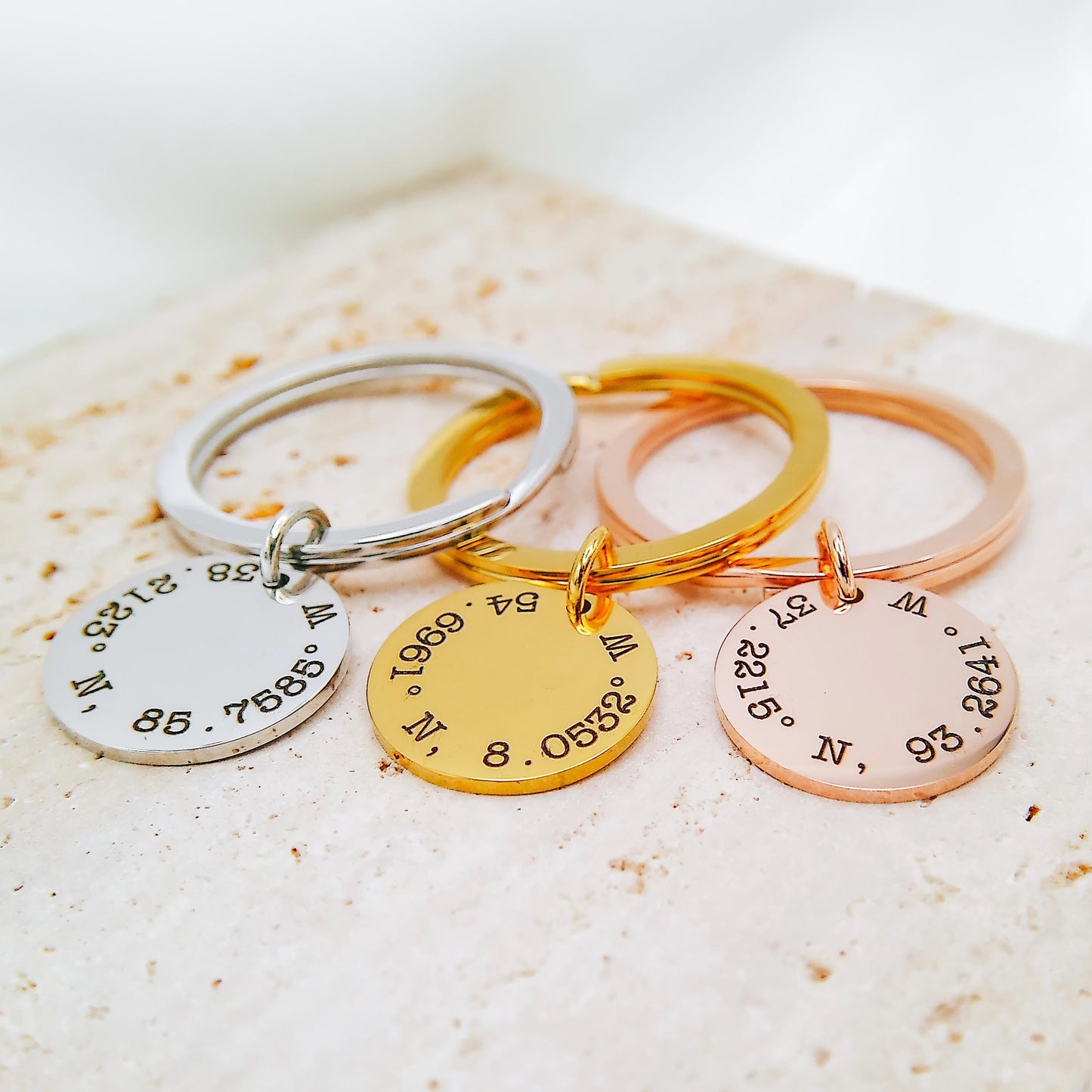 COORDINATES KEYCHAIN - Avy + Tay