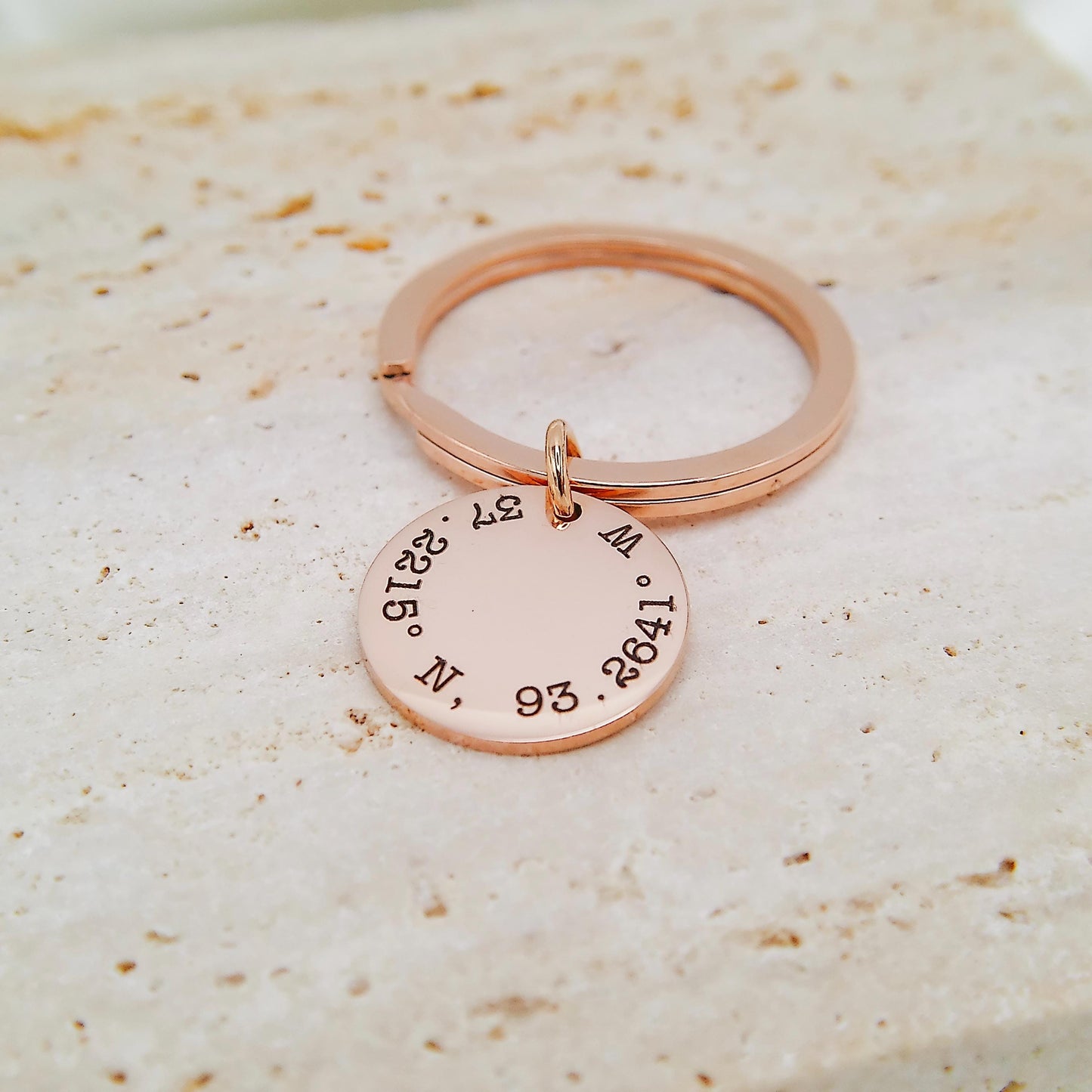 COORDINATES KEYCHAIN - Avy + Tay