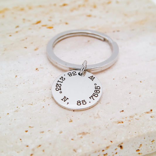 COORDINATES KEYCHAIN - Avy + Tay