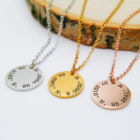 COORDINATES NECKLACE - Avy + Tay