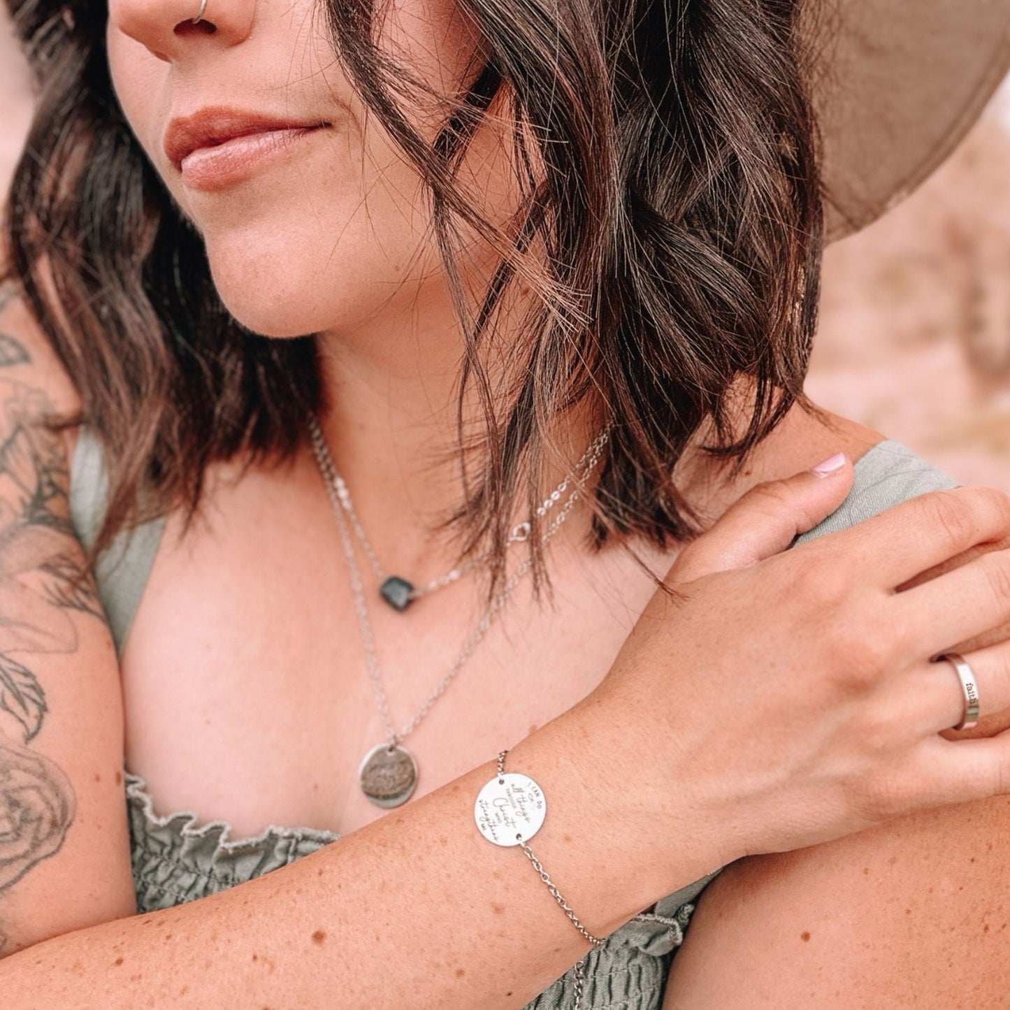 CUSTOM ACTUAL PAW PRINT CONNECTOR NECKLACE - Avy + Tay
