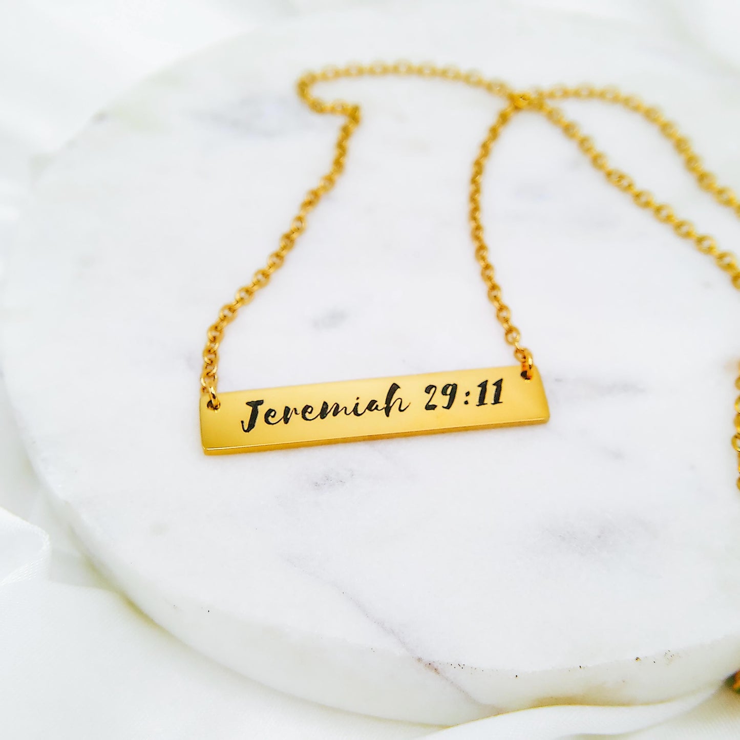 CUSTOM FAITH BAR NECKLACE - Avy + Tay