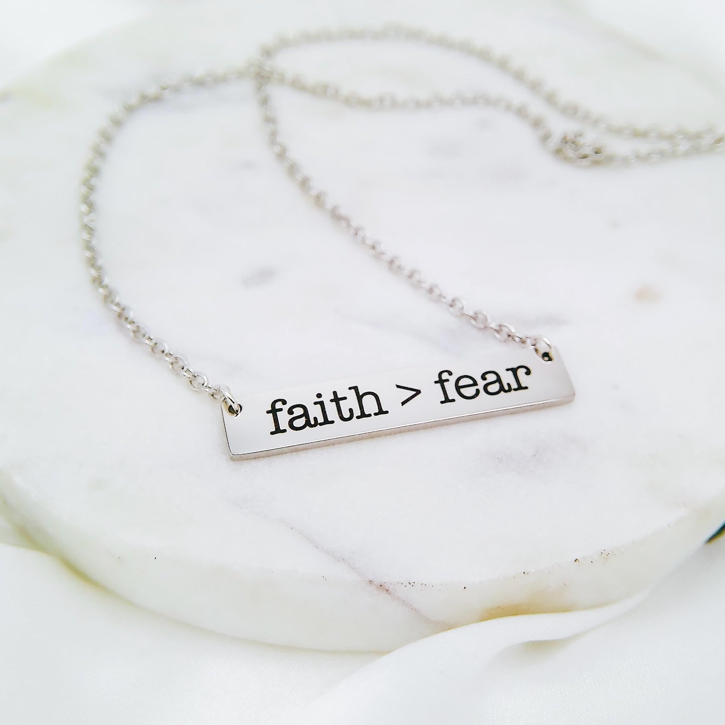 CUSTOM FAITH BAR NECKLACE - Avy + Tay