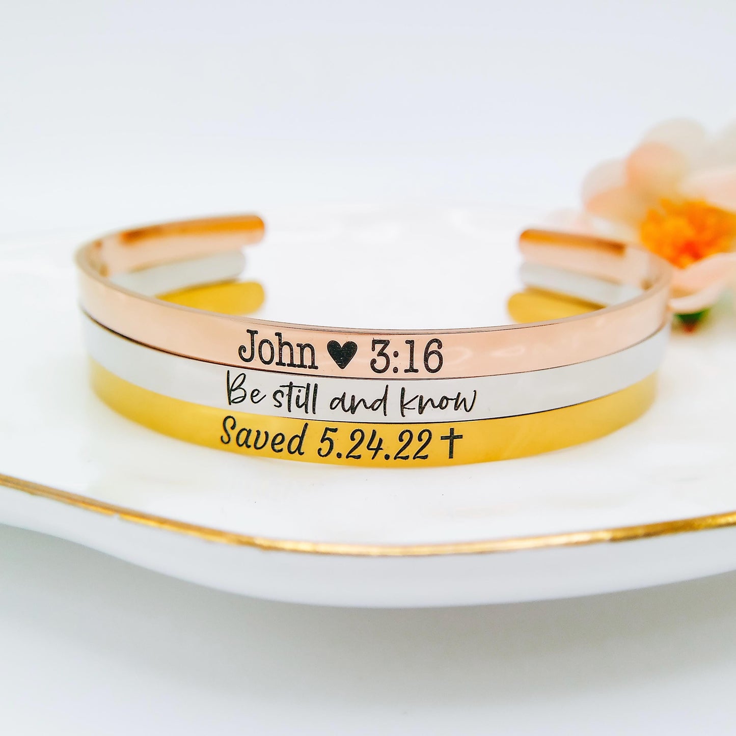 CUSTOM FAITH CUFF - Avy + Tay