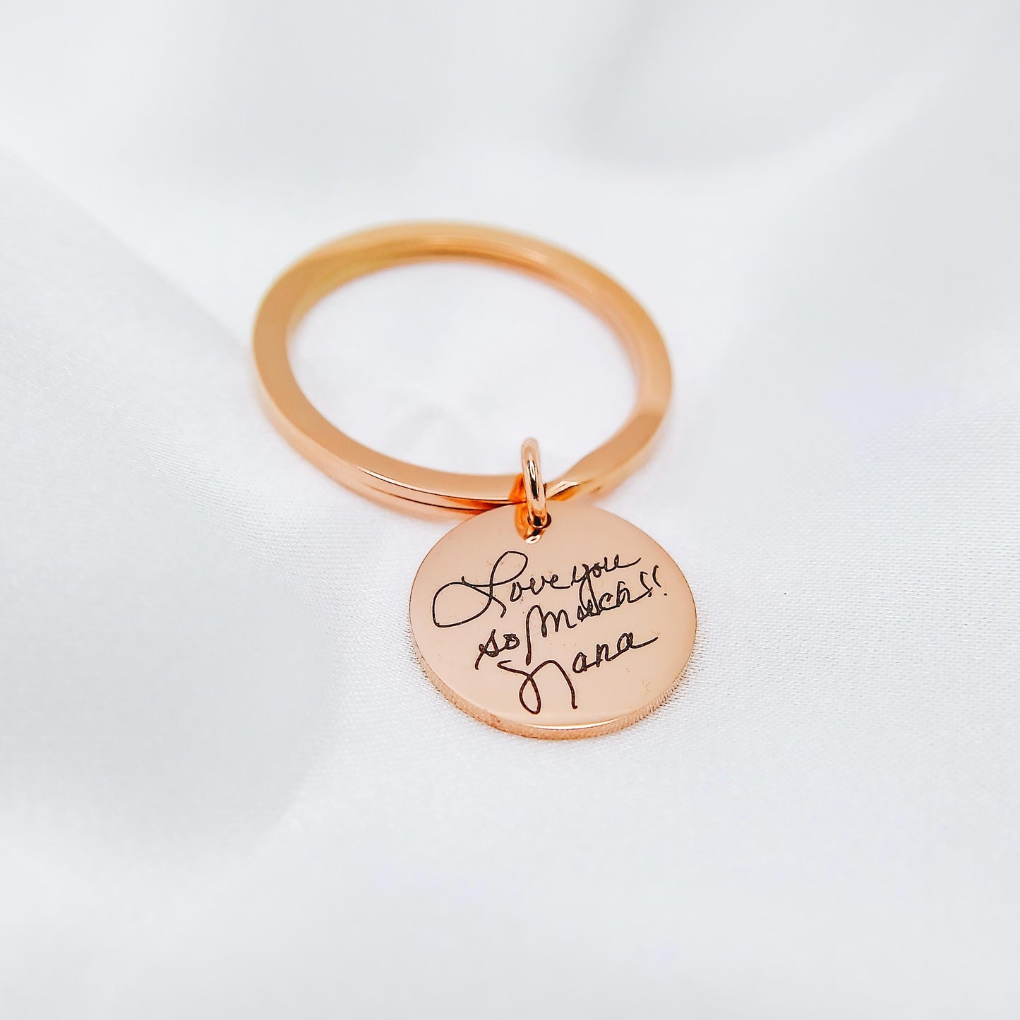 CUSTOM HANDWRITING KEYCHAIN - Avy + Tay