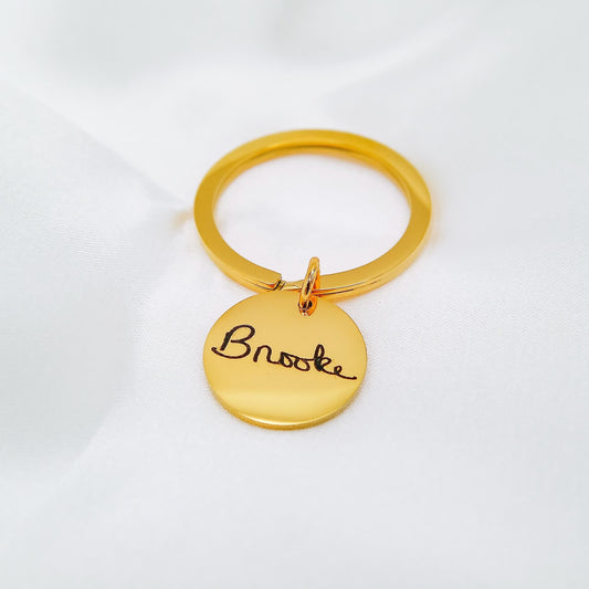 CUSTOM HANDWRITING KEYCHAIN - Avy + Tay