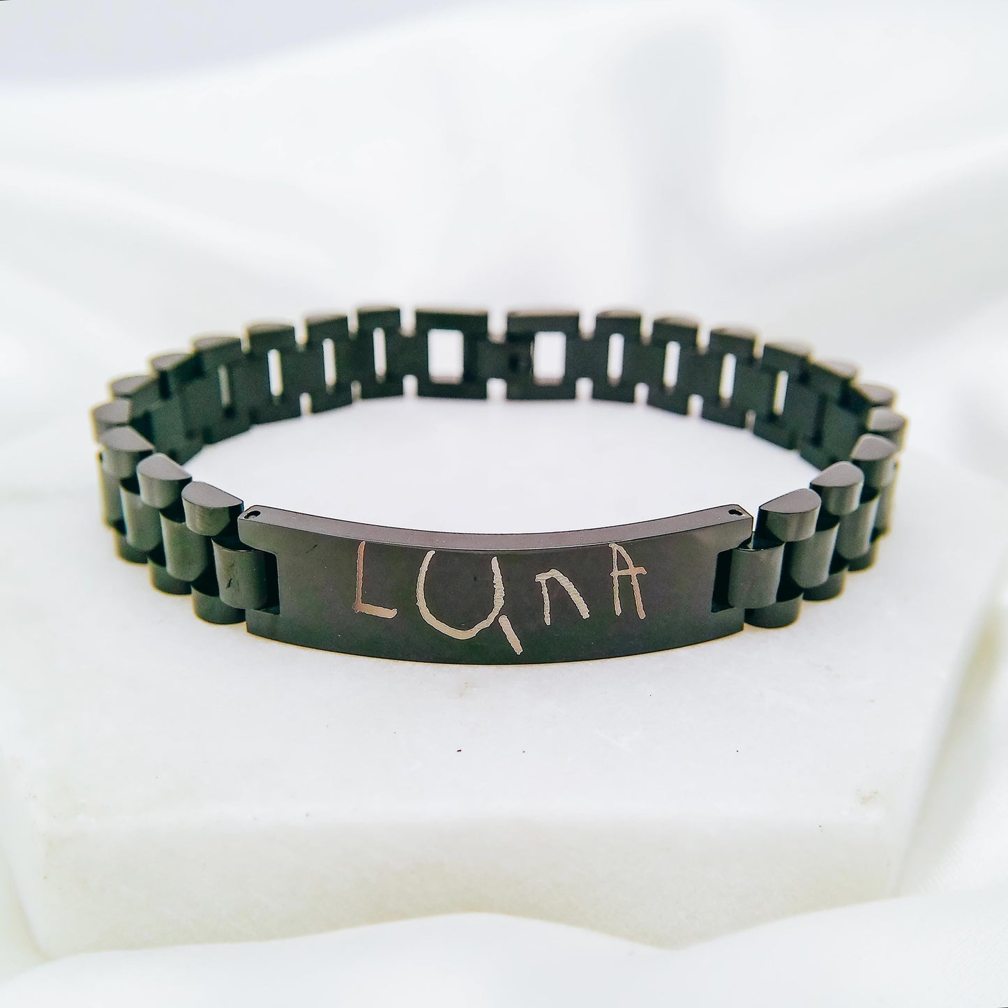 CUSTOM HANDWRITING MEN'S BRACELET - Avy + Tay