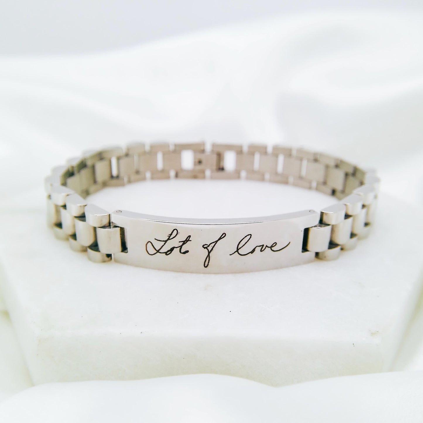 CUSTOM HANDWRITING MEN'S BRACELET - Avy + Tay