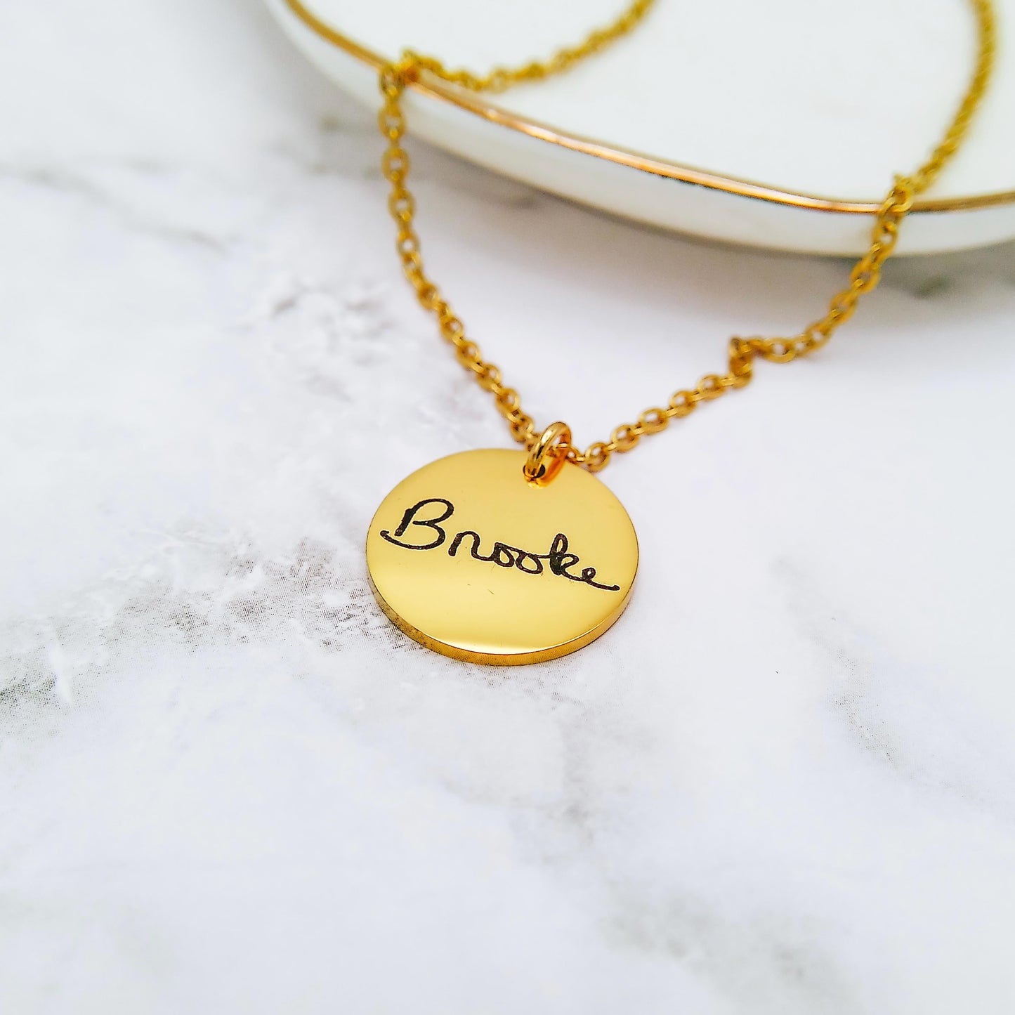 CUSTOM HANDWRITING NECKLACE - Avy + Tay