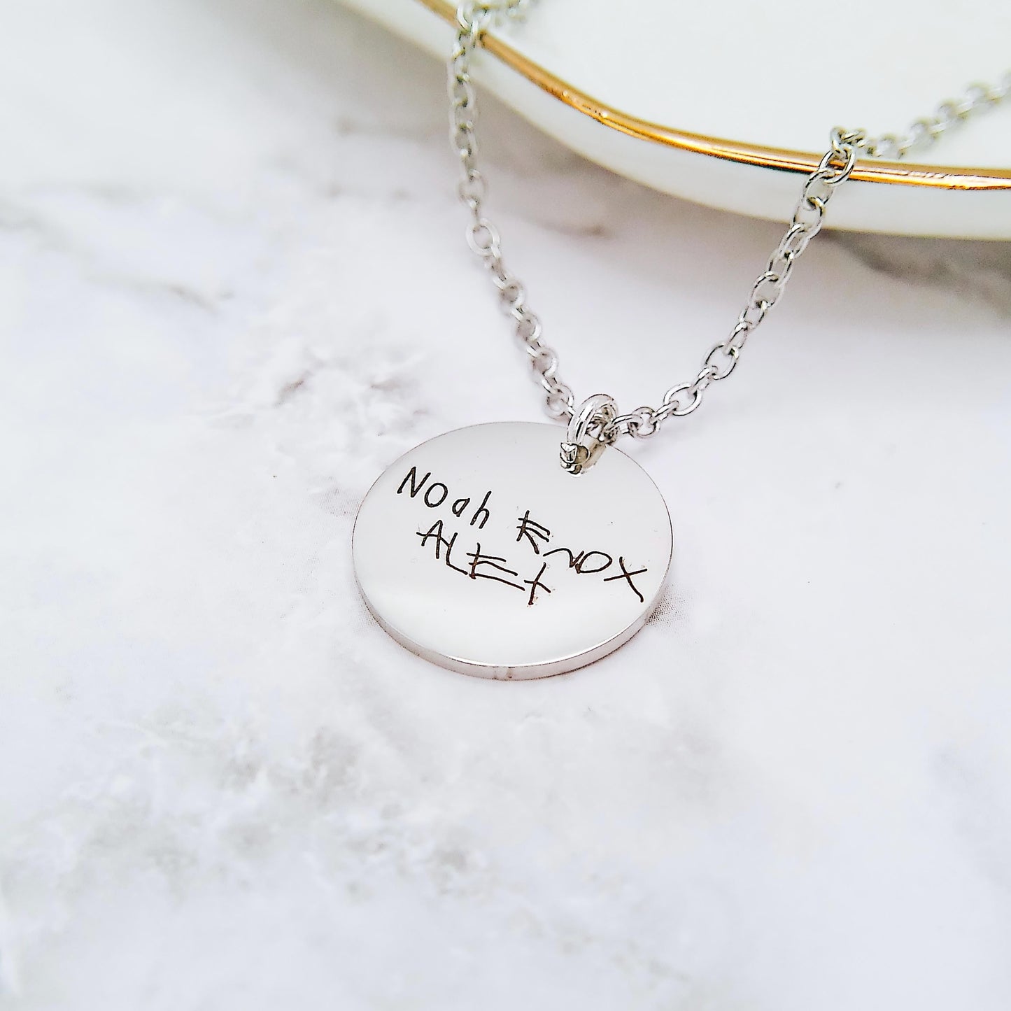 CUSTOM HANDWRITING NECKLACE - Avy + Tay