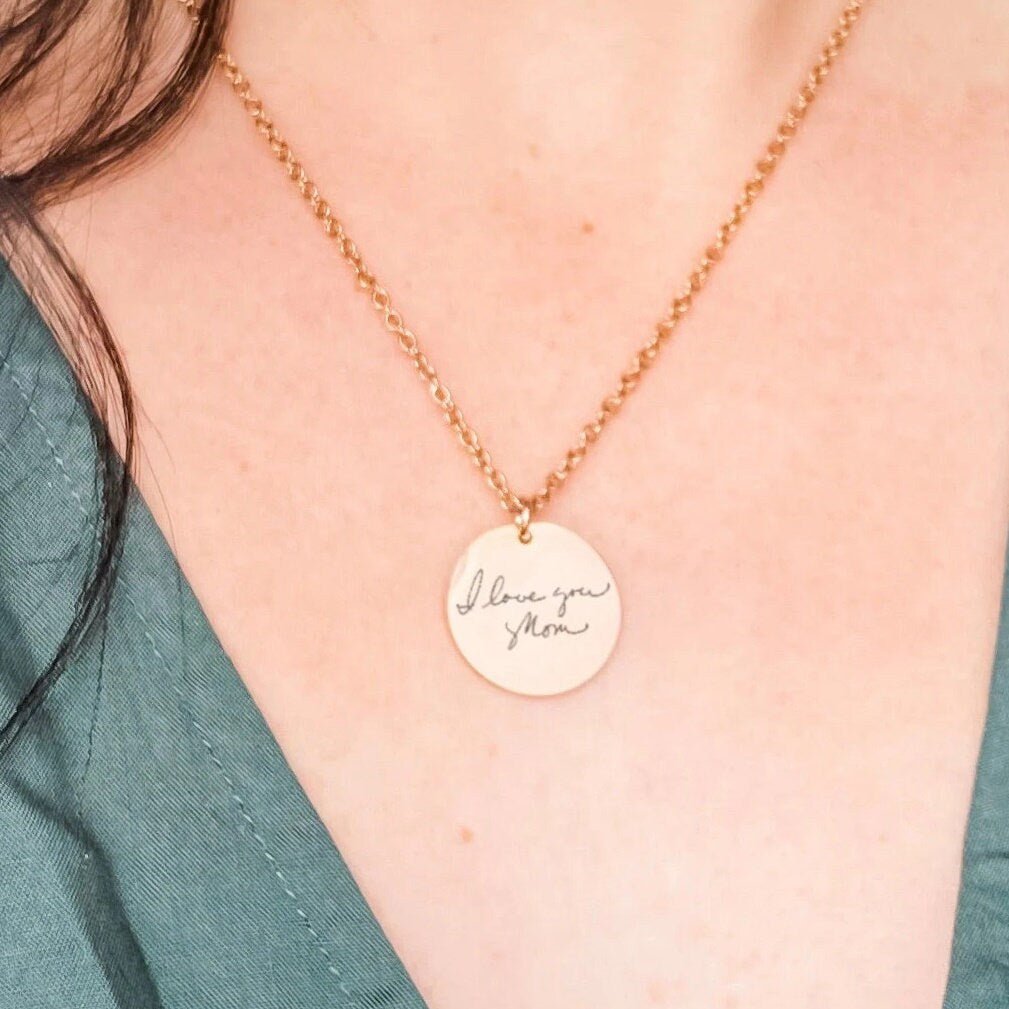 CUSTOM HANDWRITING NECKLACE - Avy + Tay