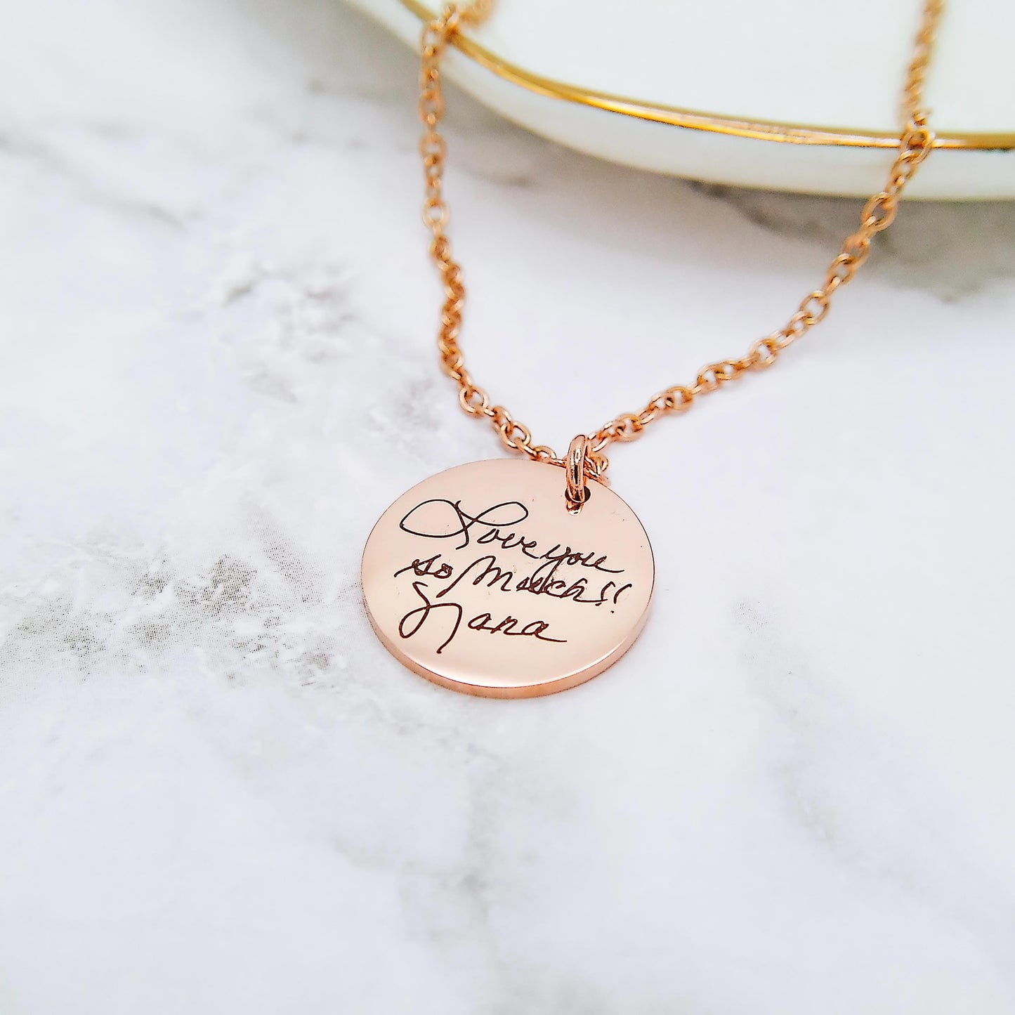 CUSTOM HANDWRITING NECKLACE - Avy + Tay
