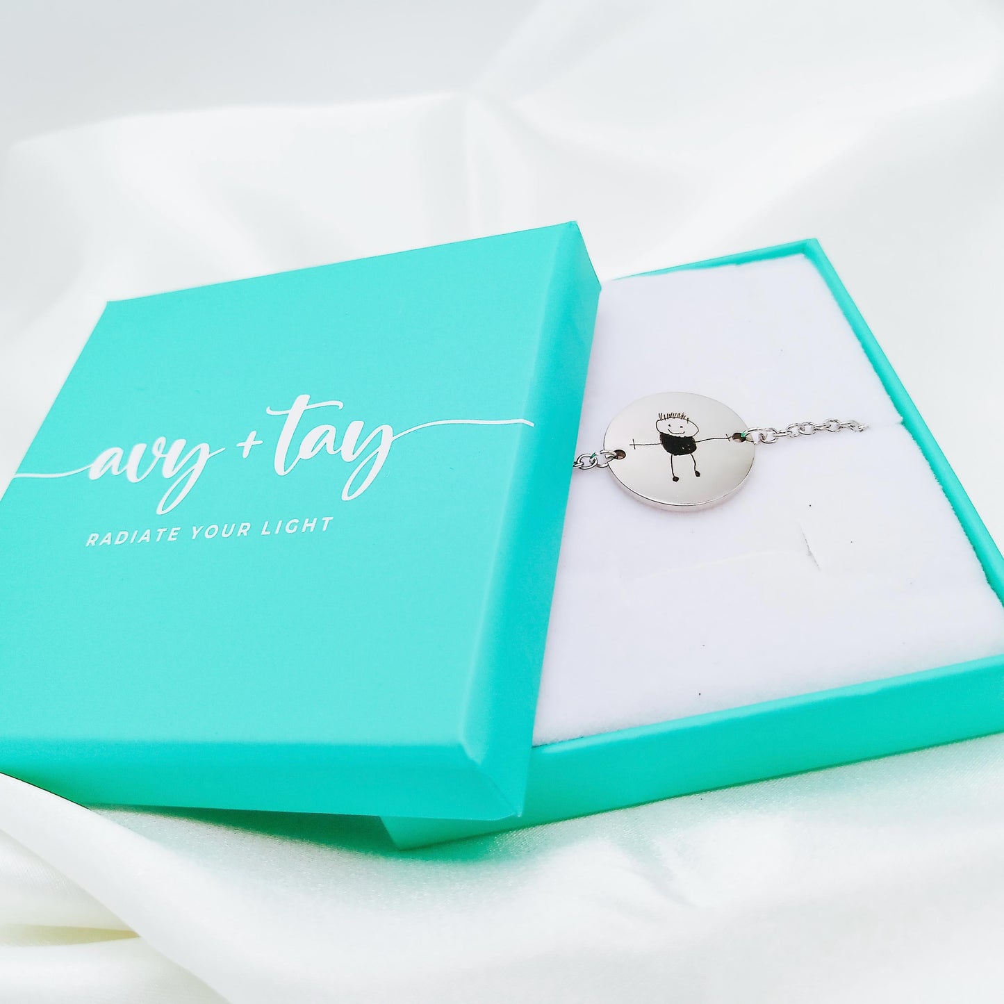 CUSTOM KID'S DRAWING BRACELET - Avy + Tay