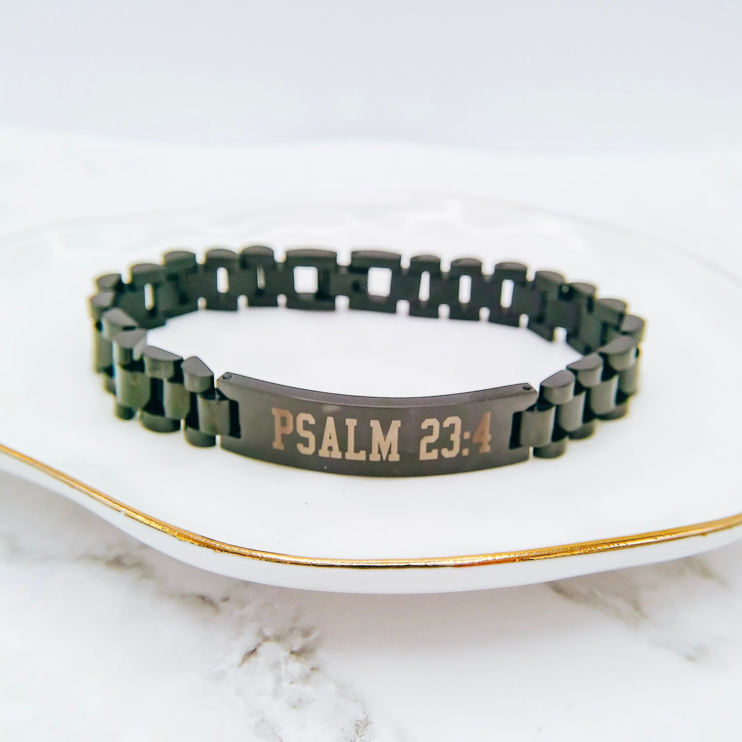 CUSTOM MESSAGE MEN'S BRACELET - Avy + Tay