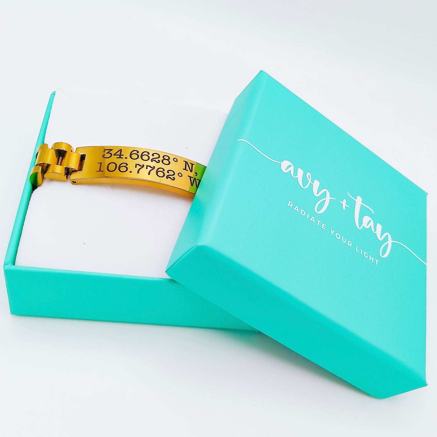 CUSTOM MESSAGE MEN'S BRACELET - Avy + Tay