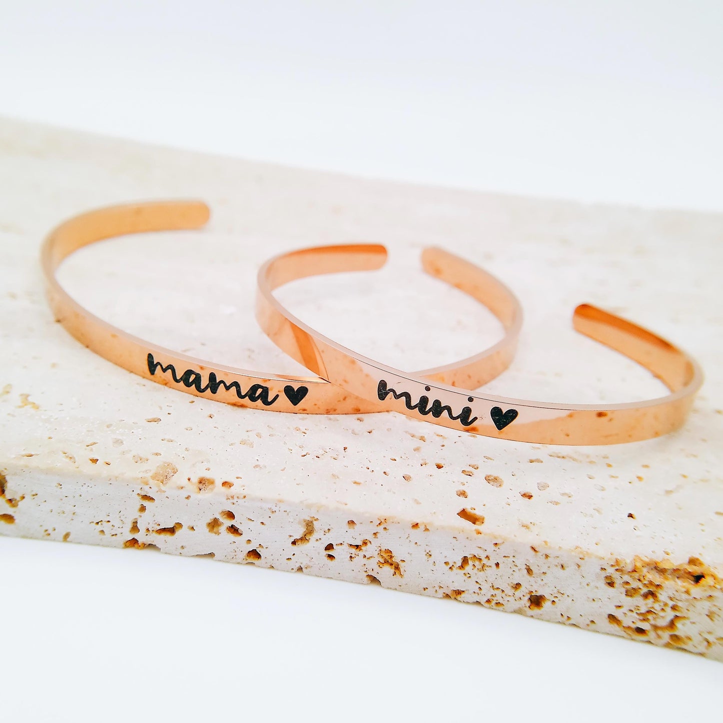 CUSTOM MOMMY + ME CUFF SET - Avy + Tay