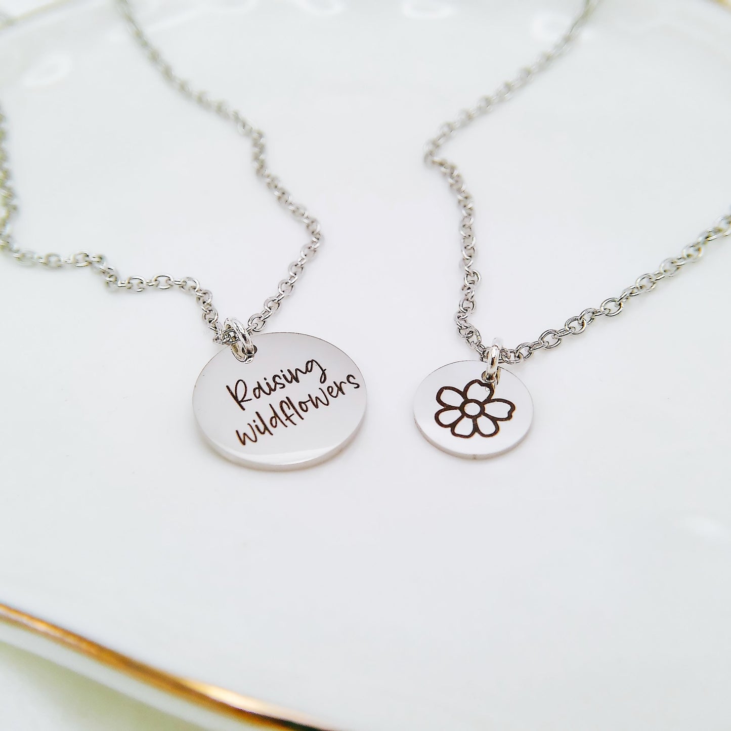 CUSTOM MOMMY + ME NECKLACE SET - Avy + Tay