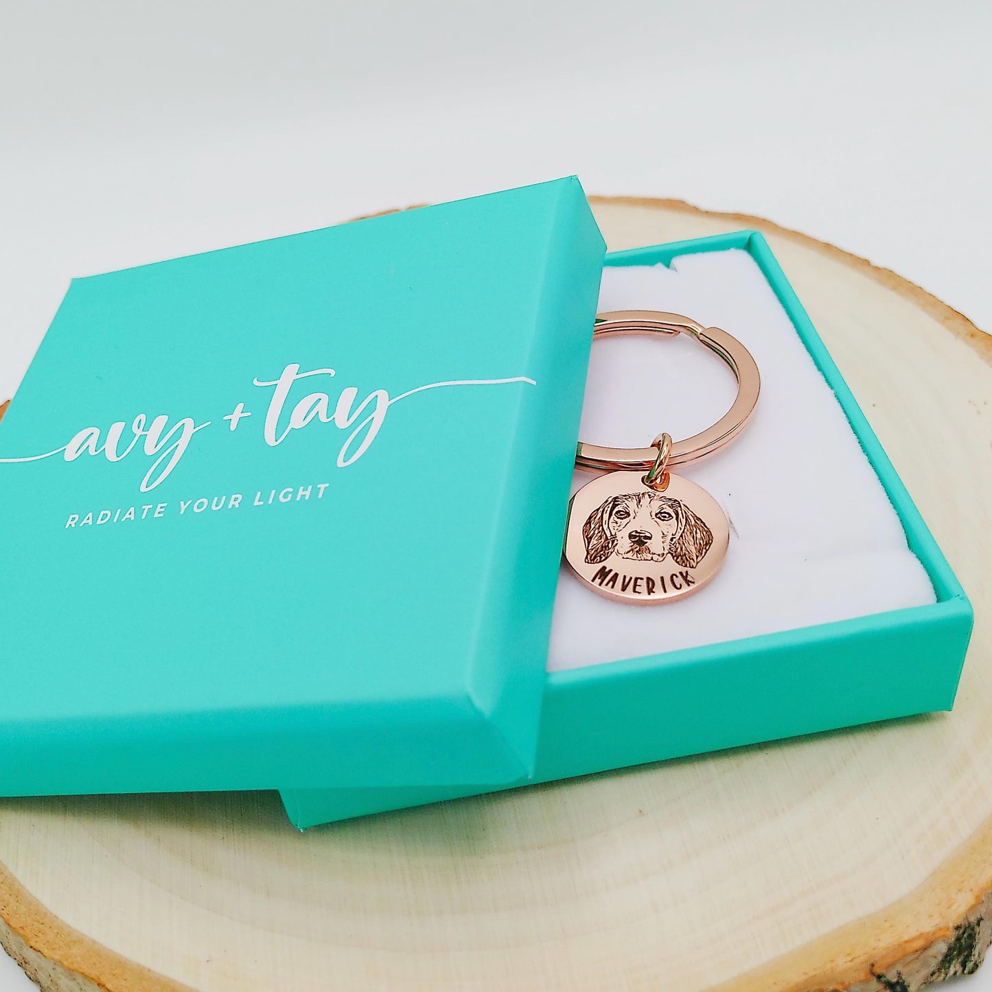 CUSTOM PET KEYCHAIN - Avy + Tay