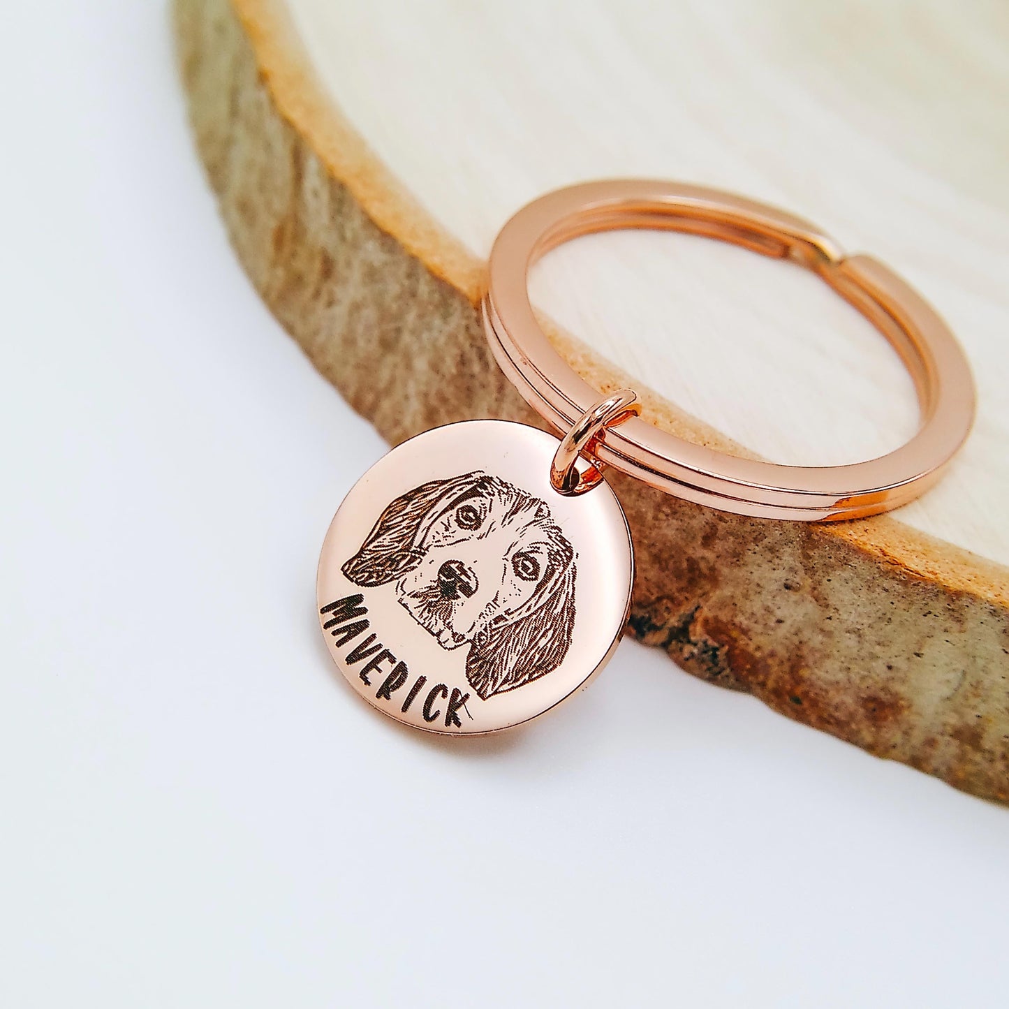 CUSTOM PET KEYCHAIN - Avy + Tay