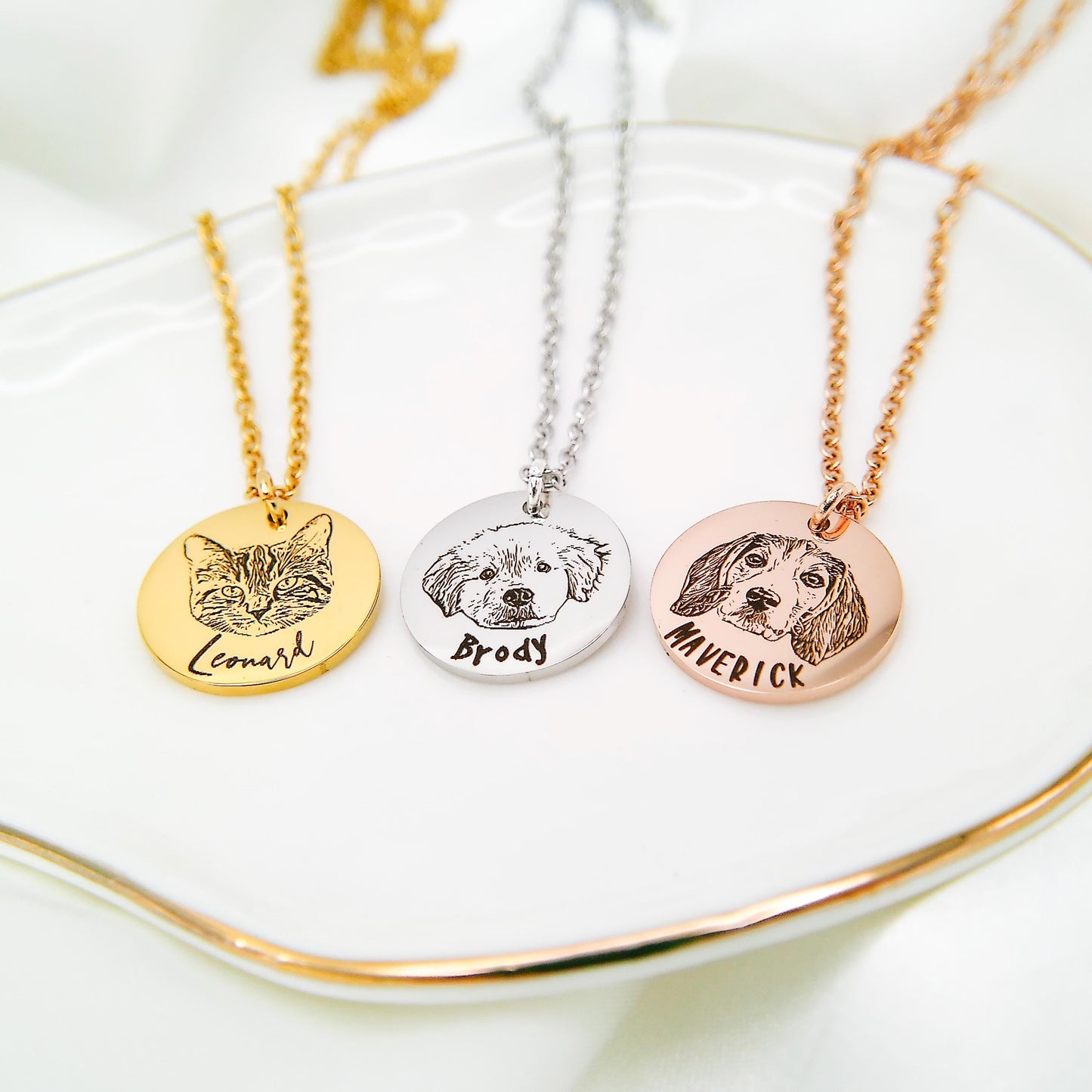 CUSTOM PET NECKLACE - Avy + Tay