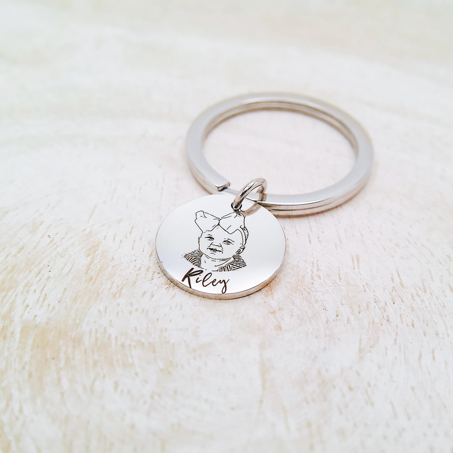 CUSTOM PORTRAIT KEYCHAIN - Avy + Tay