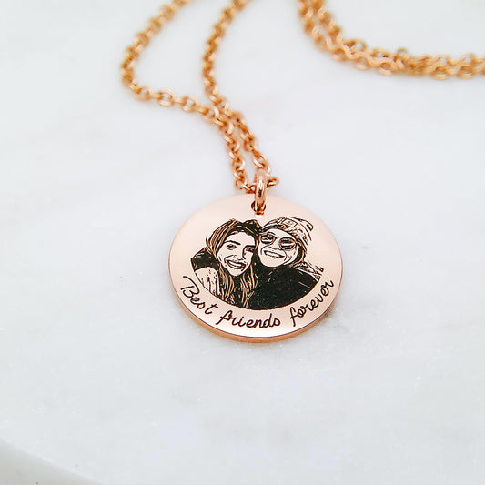 CUSTOM PORTRAIT NECKLACE - Avy + Tay