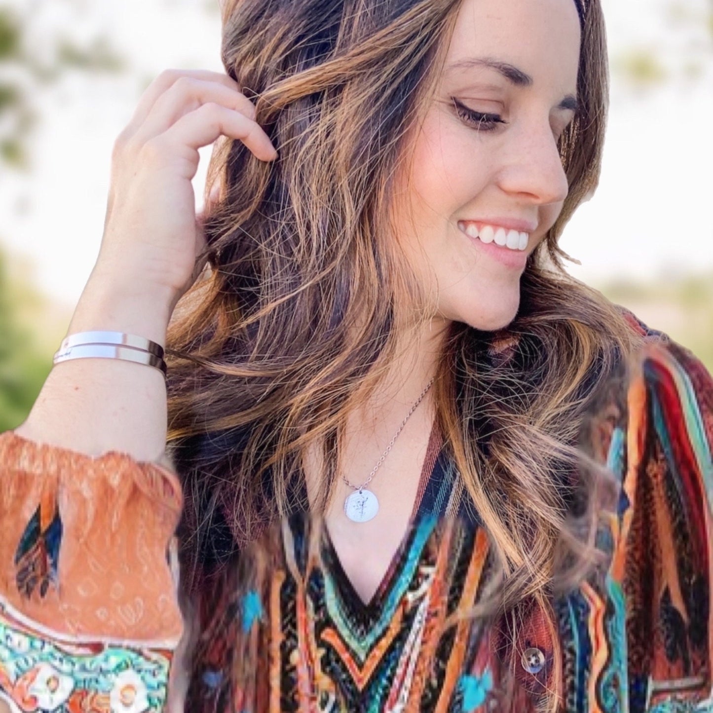 BIBLE VERSE WILDFLOWER NECKLACE