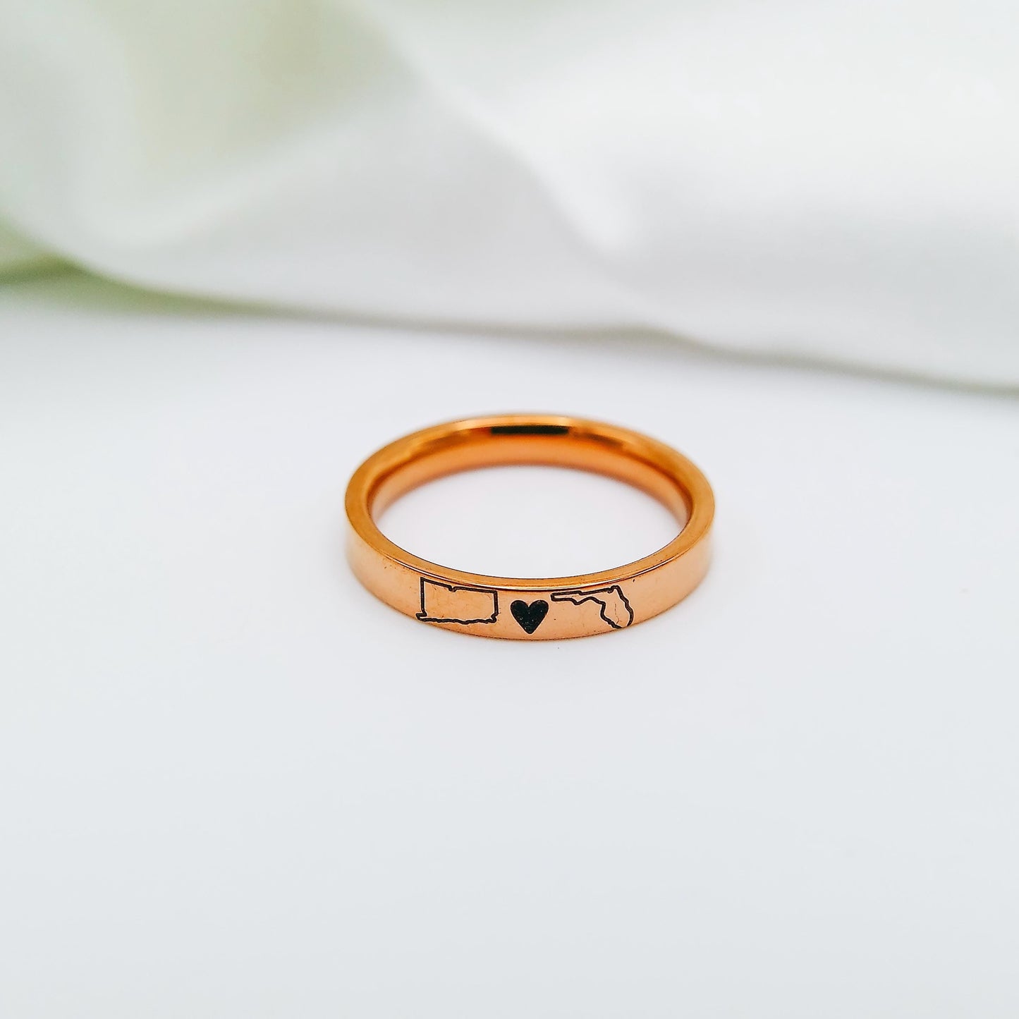 LONG DISTANCE STATE RING - Avy + Tay