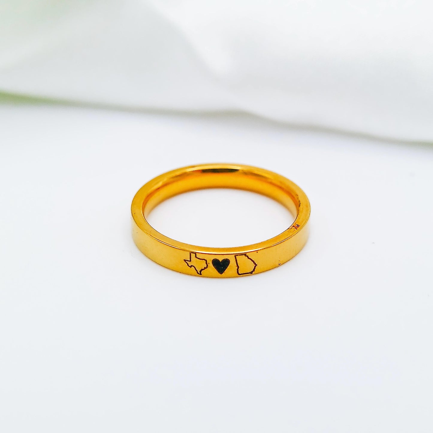 LONG DISTANCE STATE RING - Avy + Tay