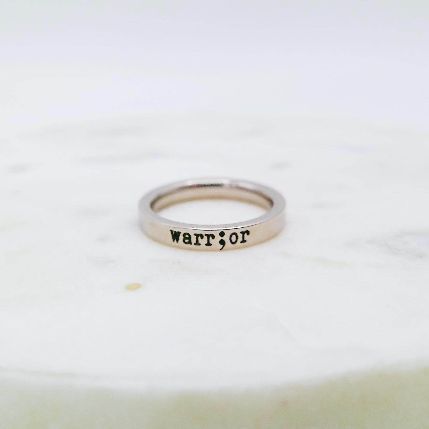 WARRIOR SEMICOLON RING - Avy + Tay