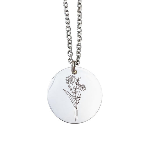 BIRTH FLOWER NECKLACE - Avy + Tay