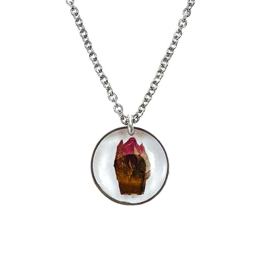 DAINTY REAL BIRTH FLOWER NECKLACE - Avy + Tay