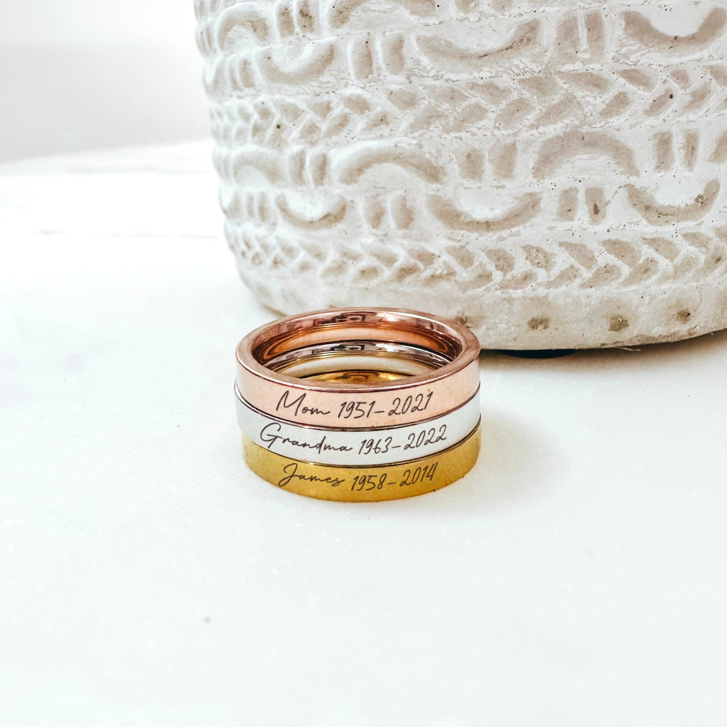 Memorial Rings - Avy + Tay