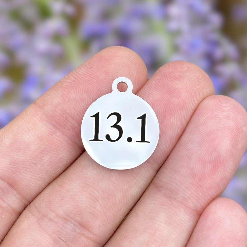 13.1 Charms Custom Engraved Charms Personalized Stainless Steel Charms BULK Options ZF34 - Avy + Tay