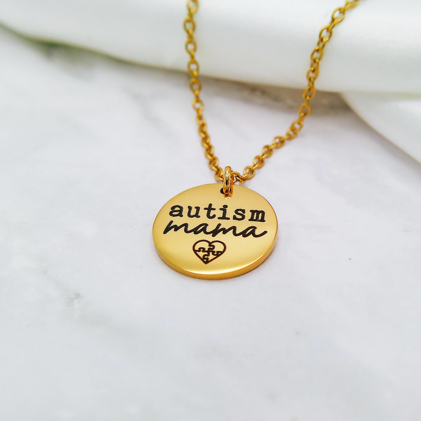 AUTISM MAMA NECKLACE - Avy + Tay