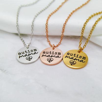 AUTISM MAMA NECKLACE - Avy + Tay