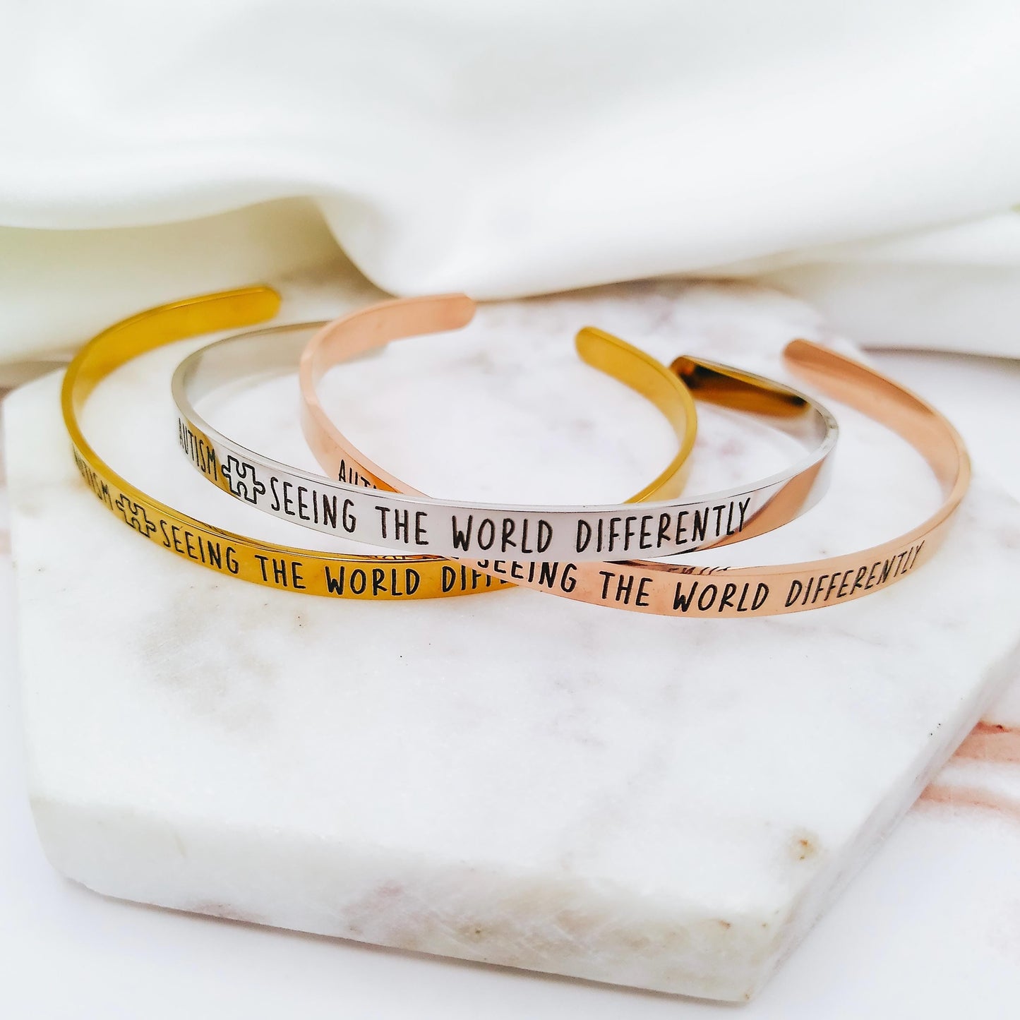 AUTISM SEEING THE WORLD DIFFERENTLY CUFF - Avy + Tay