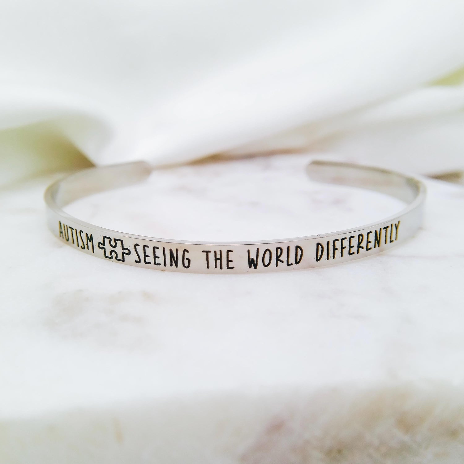 AUTISM SEEING THE WORLD DIFFERENTLY CUFF - Avy + Tay