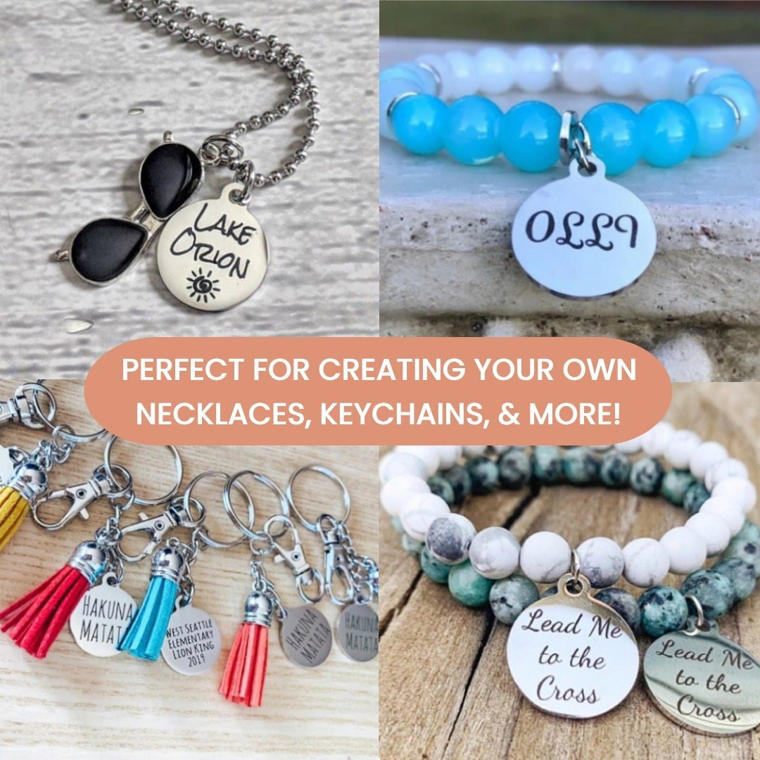 Be Bold Be Brave Be You Charms Custom Engraved Charms Personalized Stainless Steel Charms BULK Options ZF789 - Avy + Tay