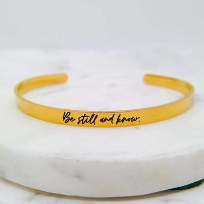 BE STILL AND KNOW CUFF - Avy + Tay