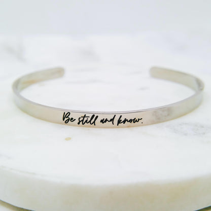 BE STILL AND KNOW CUFF - Avy + Tay