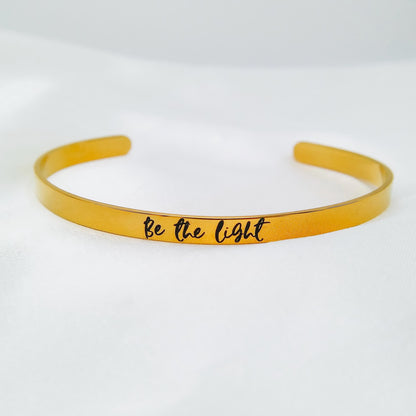 BE THE LIGHT CUFF - Avy + Tay