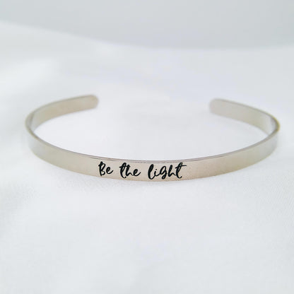 BE THE LIGHT CUFF - Avy + Tay