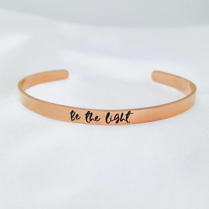BE THE LIGHT CUFF - Avy + Tay