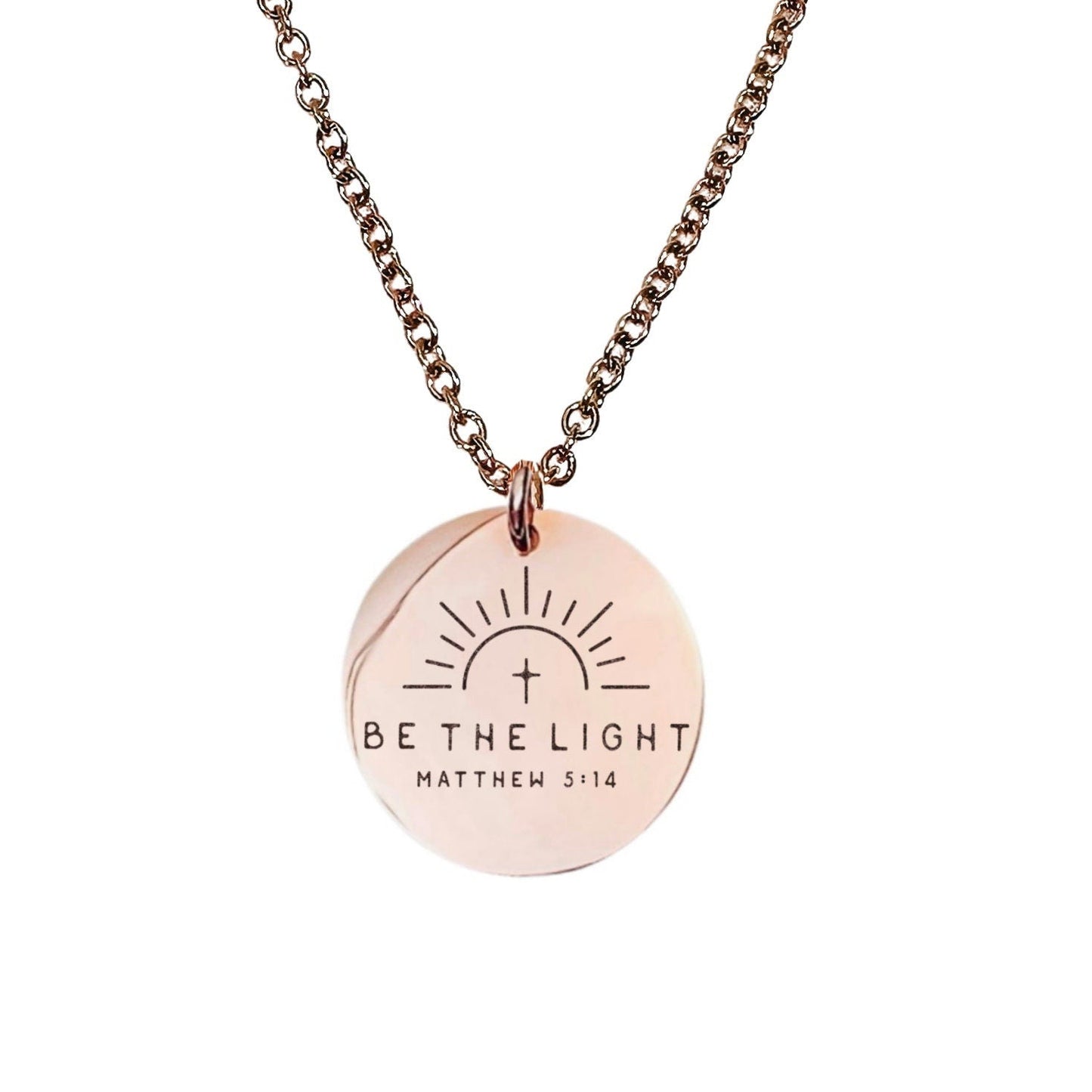 BE THE LIGHT MATTHEW 5:14 NECKLACE - Avy + Tay