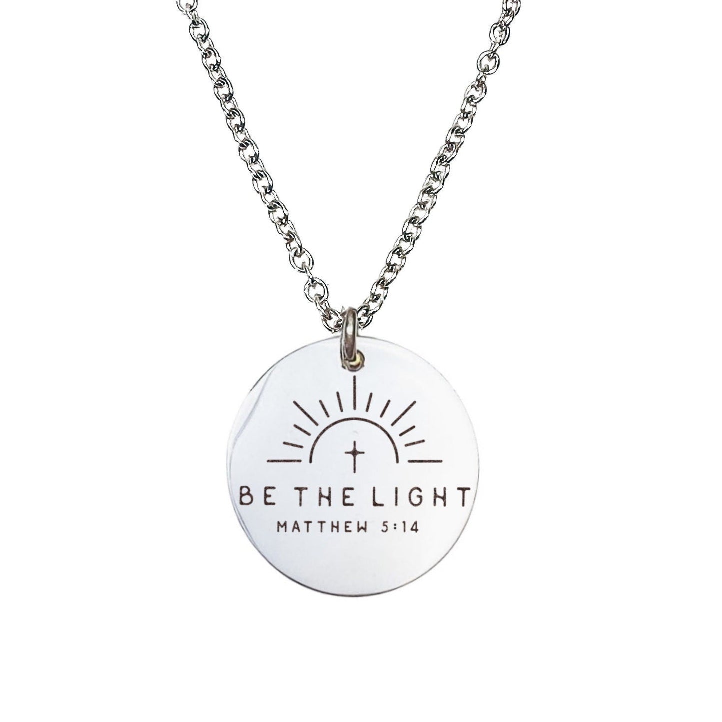 BE THE LIGHT MATTHEW 5:14 NECKLACE - Avy + Tay