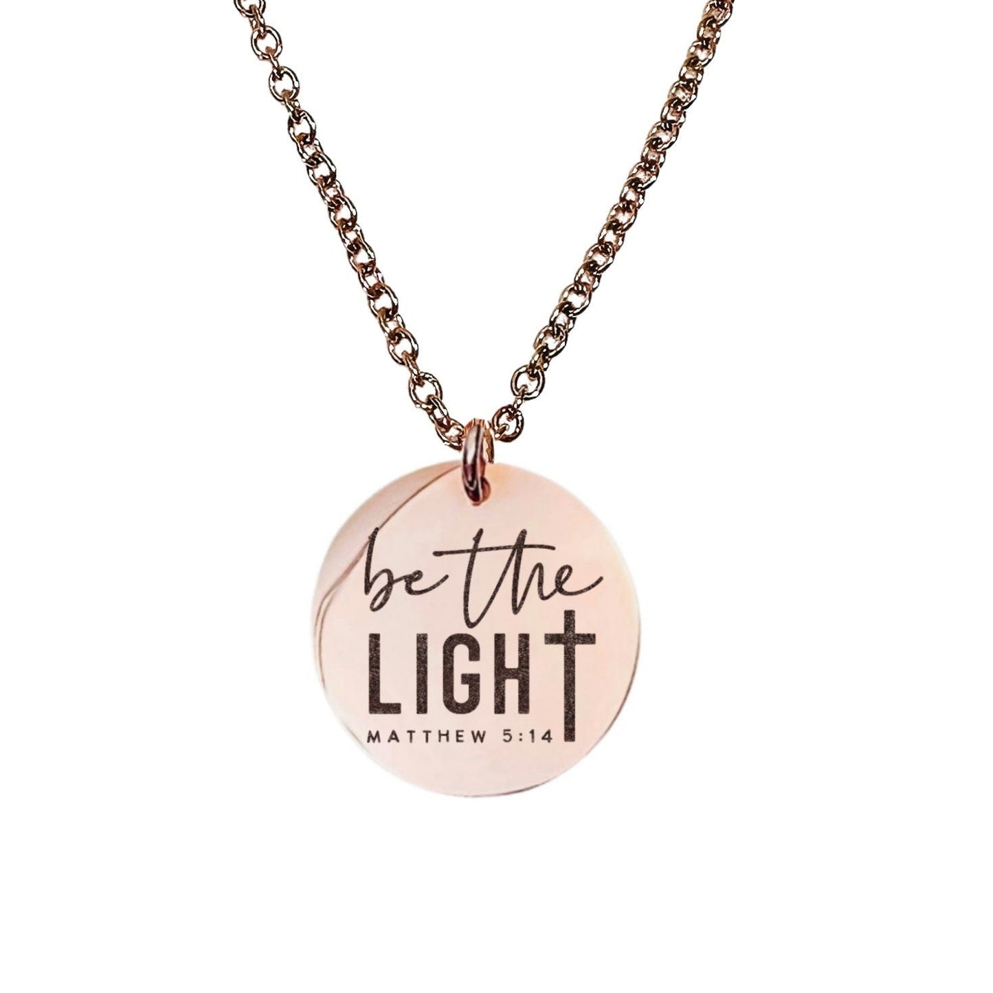 BE THE LIGHT MATTHEW 5:14 NECKLACE - Avy + Tay